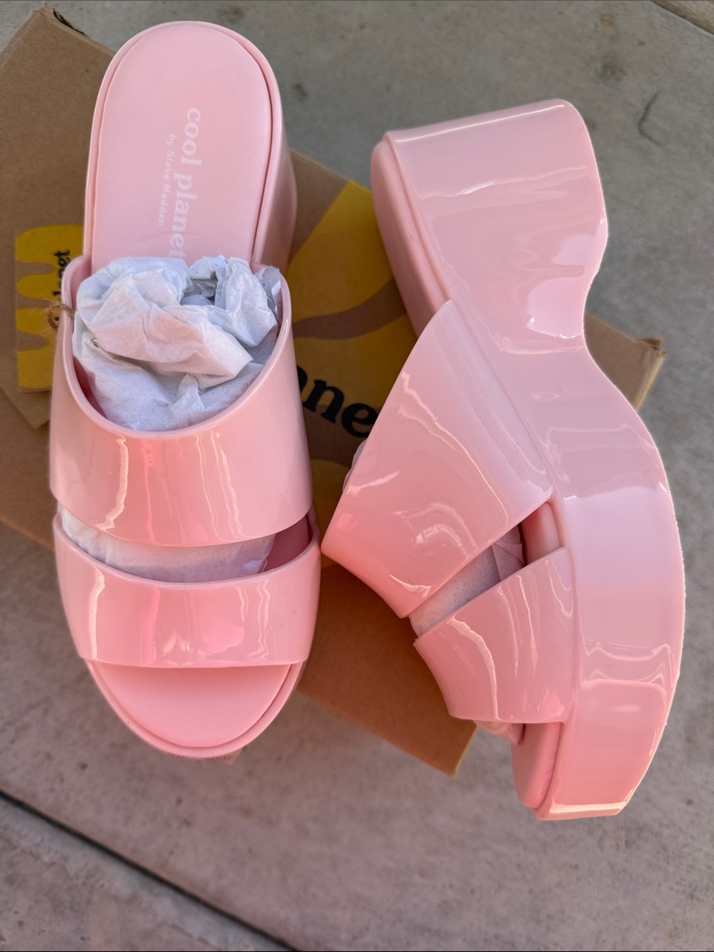 Women's Pink Slide Sandals - Picture 4 of 8